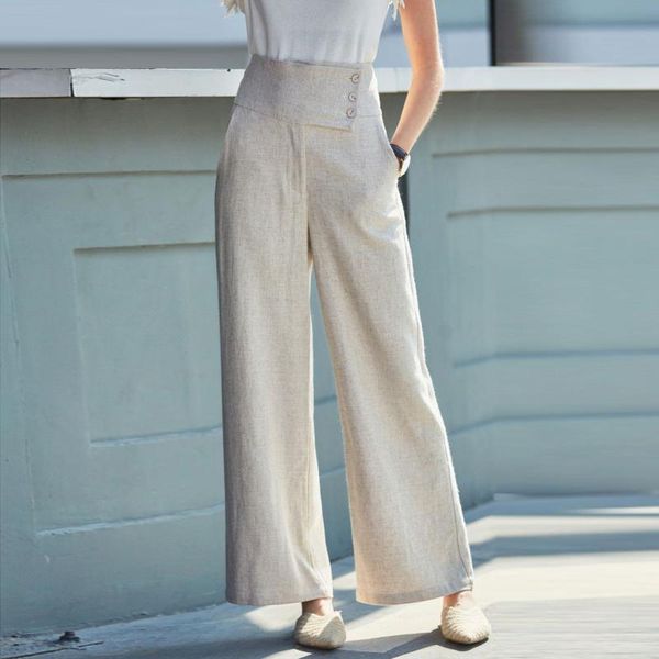 women's pants & capris 2021 spring summer casual womens high waisted black beige linen , korean fall woman female 3xl wide leg trousers, Black;white
women's pants & capris 2021 spring summer casual womens high waisted black beige linen , korean fall woman female 3xl wide leg trousers, Black;white