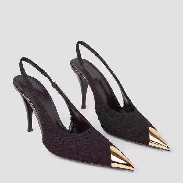 luxury women vesper sandals shoes for women slingback patent leather metal toe cap lady pumps fashion high heels comfort walking eu35-40.box, Black
luxury women vesper sandals shoes for women slingback patent leather metal toe cap lady pumps fashion high heels comfort walking eu35-40.box, Black