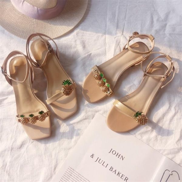 dress shoes pxelena brand pineapple sandals genuine leather women 2021 summer celebrity chunky block heels party office lady, Black
dress shoes pxelena brand pineapple sandals genuine leather women 2021 summer celebrity chunky block heels party office lady, Black