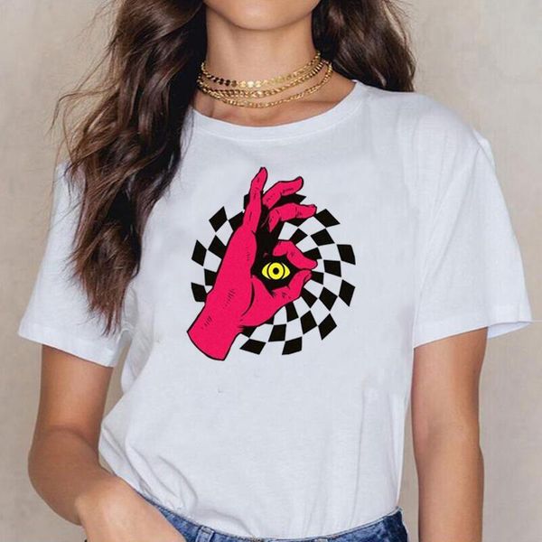 women's t-shirt cotton casual funny eye hand peeking gaze t shirt women summer short sleeve fashion tee femme camiseta mujer, White
women's t-shirt cotton casual funny eye hand peeking gaze t shirt women summer short sleeve fashion tee femme camiseta mujer, White