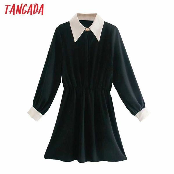 tangada fashion women patchwork shirt dress arrival long sleeve ladies tunic mini dress vestidos 6p38 210609, Black;gray
tangada fashion women patchwork shirt dress arrival long sleeve ladies tunic mini dress vestidos 6p38 210609, Black;gray