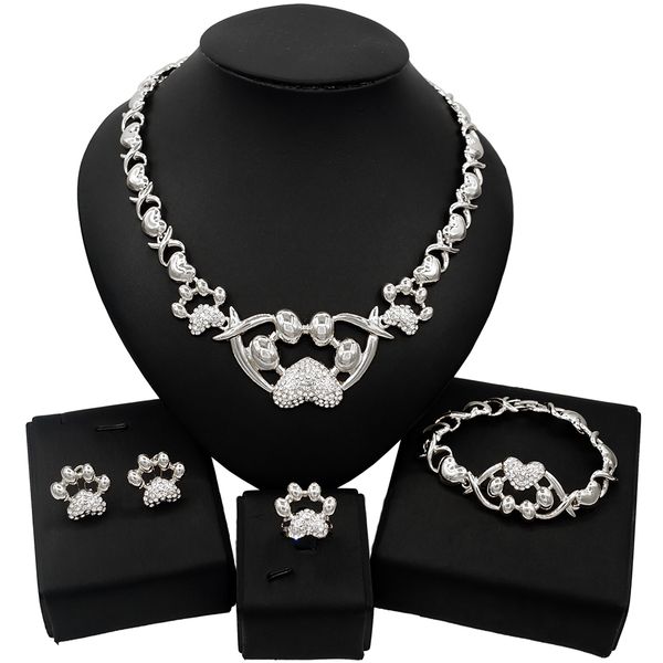 yulaili pet dog palm i love you dubai xo necklace jewelry set hugs and kisses 18k gold plated fashion costume steel jewellery sets, Black
yulaili pet dog palm i love you dubai xo necklace jewelry set hugs and kisses 18k gold plated fashion costume steel jewellery sets, Black