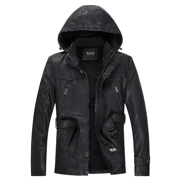men's fur & faux mens leather jackets winter casual motorcycle pu jacket coats windbreaker genuine hooded, Black
men's fur & faux mens leather jackets winter casual motorcycle pu jacket coats windbreaker genuine hooded, Black