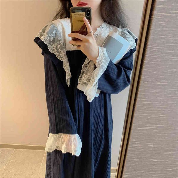casual dresses v-neck sleepwear lace printing sweet women 2021 cute chic comfortable korean cotton fashion pajamas night erul, Black;gray
casual dresses v-neck sleepwear lace printing sweet women 2021 cute chic comfortable korean cotton fashion pajamas night erul, Black;gray