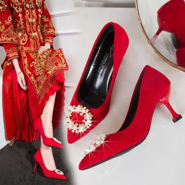 dress shoes 8cm red wedding luxurious crystal pearl buckle bridal thin heels high green suede pointed toe womens single, Black
dress shoes 8cm red wedding luxurious crystal pearl buckle bridal thin heels high green suede pointed toe womens single, Black