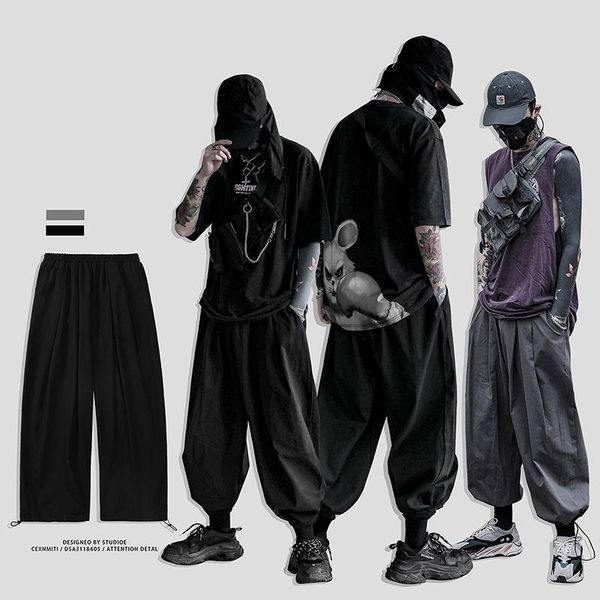 style knickerbockers japanese wide leg pants loose casual trend fat man's drawstring leggings men's autumn winter harem, Black
style knickerbockers japanese wide leg pants loose casual trend fat man's drawstring leggings men's autumn winter harem, Black