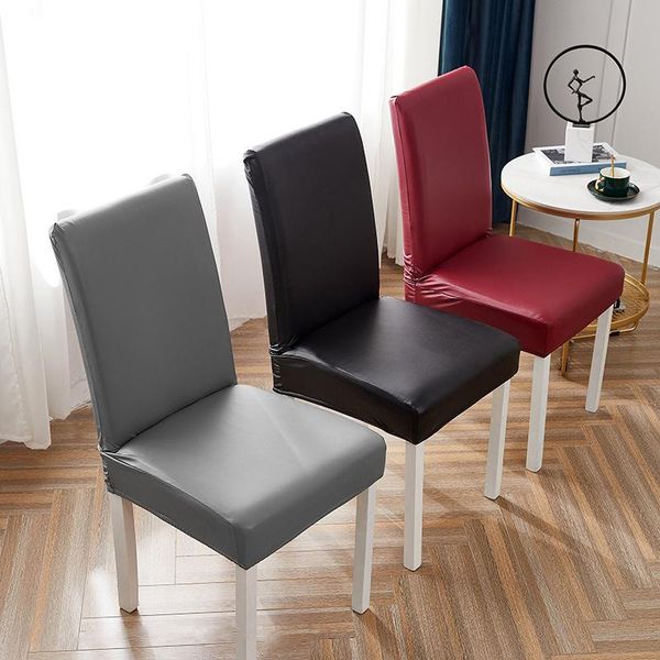 chair covers elastic pu leather cover for home office restaurant solid color stretch waterproof seat dustproof dining cases
chair covers elastic pu leather cover for home office restaurant solid color stretch waterproof seat dustproof dining cases