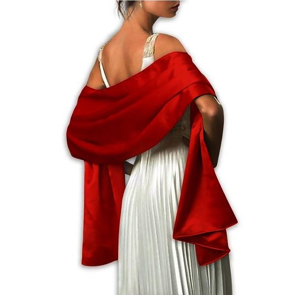scarves 19 colors satin long formal wedding party ladies wrap shawl elegant evening bridal 2 size available, Blue;gray
scarves 19 colors satin long formal wedding party ladies wrap shawl elegant evening bridal 2 size available, Blue;gray