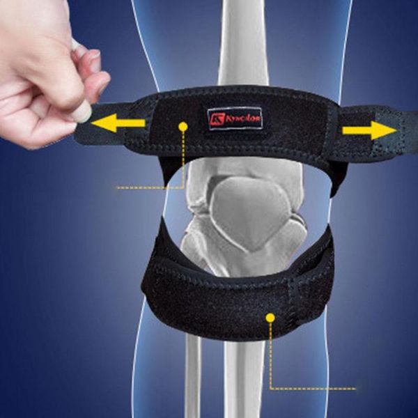 double patella breathable flexible knee brace strap reduce help pressure fitness soreness exercise pad pain support u7y7 elbow & pads, Black;gray
double patella breathable flexible knee brace strap reduce help pressure fitness soreness exercise pad pain support u7y7 elbow & pads, Black;gray