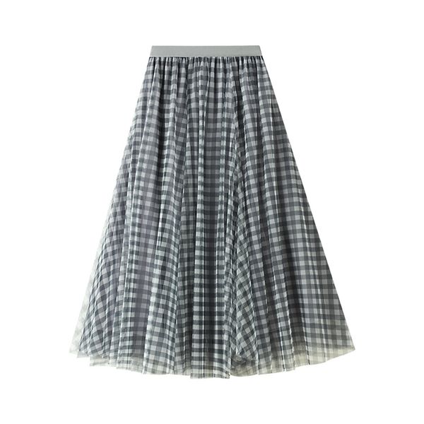 skirts vintage high waist plaid mesh maxi skirt women fashion three layers chiffon lining black khaki long woman ladies clothes ra
skirts vintage high waist plaid mesh maxi skirt women fashion three layers chiffon lining black khaki long woman ladies clothes ra
