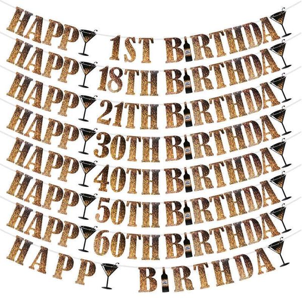 party decoration 1 set black gold happy birthday banner 18 21 30 40 50 60 banners kids adults supplies bunting
party decoration 1 set black gold happy birthday banner 18 21 30 40 50 60 banners kids adults supplies bunting