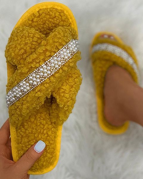winter women house slippers faux fur fashion warm shoes woman slip on flats female slides cozy home furry, Black
winter women house slippers faux fur fashion warm shoes woman slip on flats female slides cozy home furry, Black