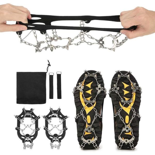 outdoor climbing antiskid crampons winter walk 23 teeth ice fishing snowshoes manganese steel slip shoe covers cords, slings and webbing
outdoor climbing antiskid crampons winter walk 23 teeth ice fishing snowshoes manganese steel slip shoe covers cords, slings and webbing