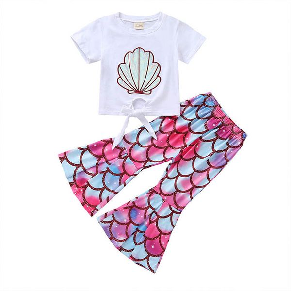 kids clothing sets girls outfits baby clothes children suit wear summer short-sleeved t-shirt trousers flared pants two-piece b6737, White
kids clothing sets girls outfits baby clothes children suit wear summer short-sleeved t-shirt trousers flared pants two-piece b6737, White