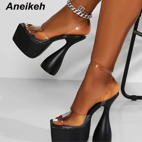 sandals aneikeh summer women shoes head peep toe high heels buckle strap pvc solid 2021 platform zapatos de mujer 34-40, Black
sandals aneikeh summer women shoes head peep toe high heels buckle strap pvc solid 2021 platform zapatos de mujer 34-40, Black