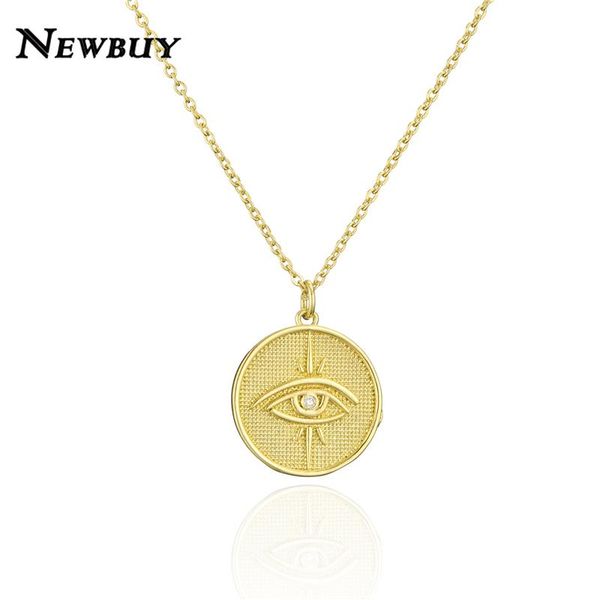 pendant necklaces arrival gold color copper necklace fashion round circle charm carve evil eye for women girl party jewelry, Silver
pendant necklaces arrival gold color copper necklace fashion round circle charm carve evil eye for women girl party jewelry, Silver