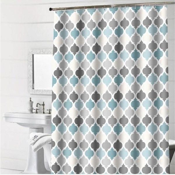 shower curtains simple thickened waterproof curtain grey-blue geometric pattern polyester partition
shower curtains simple thickened waterproof curtain grey-blue geometric pattern polyester partition