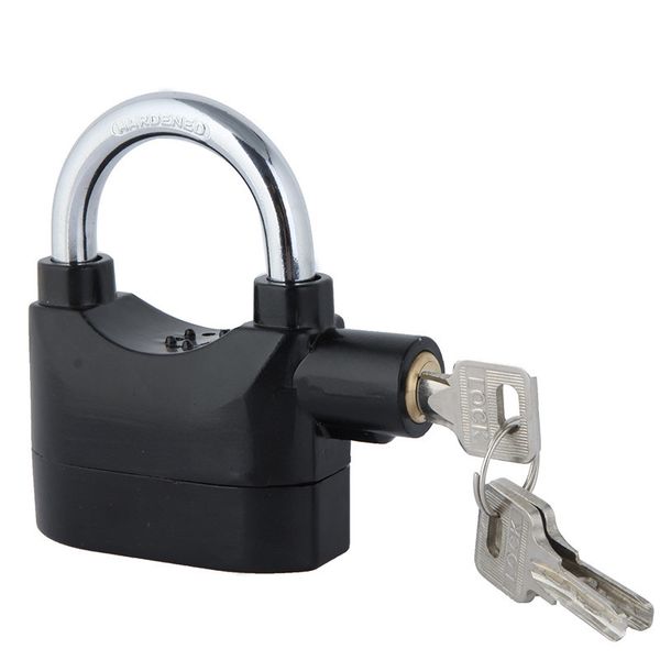 padlock alarm anti-theft anti-lost home security door motor bike bicycle padlock 120db with 3 keys black in retail box
padlock alarm anti-theft anti-lost home security door motor bike bicycle padlock 120db with 3 keys black in retail box