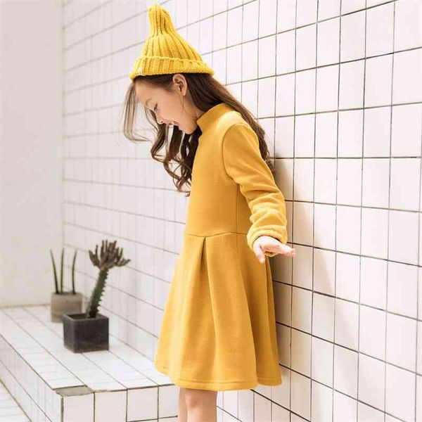 girls' thickened plush dress winter basic multicolor ins bottomed children's princess dress high neck to keep warm, Red;yellow
girls' thickened plush dress winter basic multicolor ins bottomed children's princess dress high neck to keep warm, Red;yellow