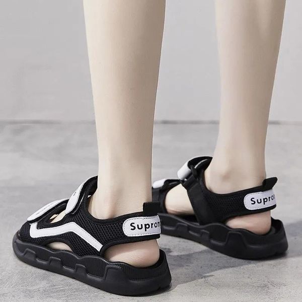 platform women sandals fashion open-toes non-slip female summer beach shoes hook & loop flat shallow gladiator, Black
platform women sandals fashion open-toes non-slip female summer beach shoes hook & loop flat shallow gladiator, Black