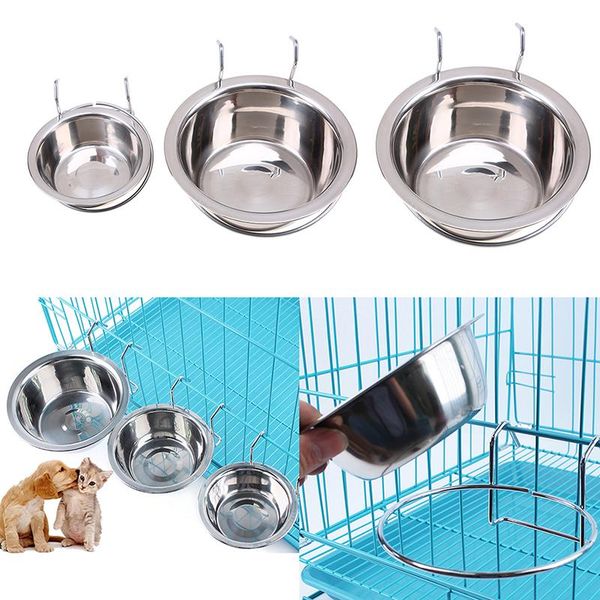 hanging pet bowl stationary dog cage bowls stainless steel cat durable puppy kitten feeder water travel container & feeders
hanging pet bowl stationary dog cage bowls stainless steel cat durable puppy kitten feeder water travel container & feeders