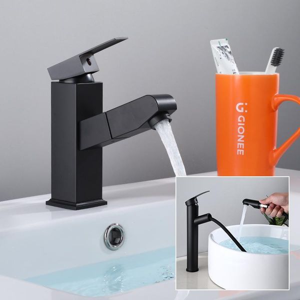 stainless steel bathroom faucet black basin cold and water mixer sink handle deck mounted tall/short tap faucets
stainless steel bathroom faucet black basin cold and water mixer sink handle deck mounted tall/short tap faucets