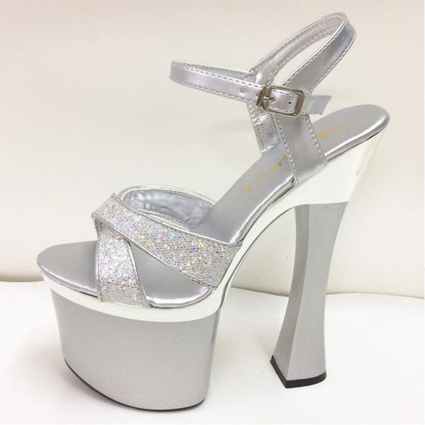 sandals women shoes silver wedding bride sequined high heels 18cm platform peep toe ladies pump, Black
sandals women shoes silver wedding bride sequined high heels 18cm platform peep toe ladies pump, Black