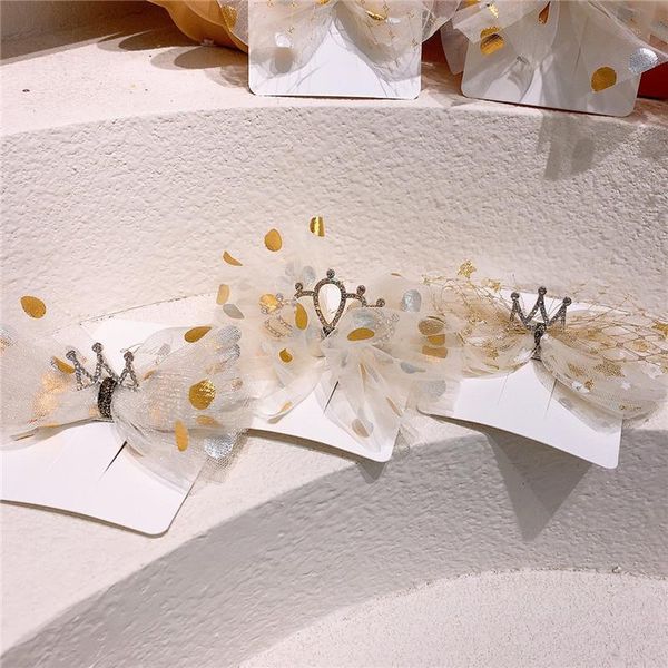 korea style sweet cute simple girl net yarn bow wave point heart crown hairpin for children fashion hair accessories, Slivery;white
korea style sweet cute simple girl net yarn bow wave point heart crown hairpin for children fashion hair accessories, Slivery;white