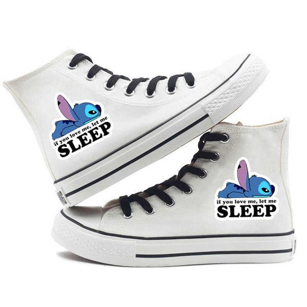 animated stitch stiletto couple high canvas shoes korean breathable men's and women's around, Black
animated stitch stiletto couple high canvas shoes korean breathable men's and women's around, Black