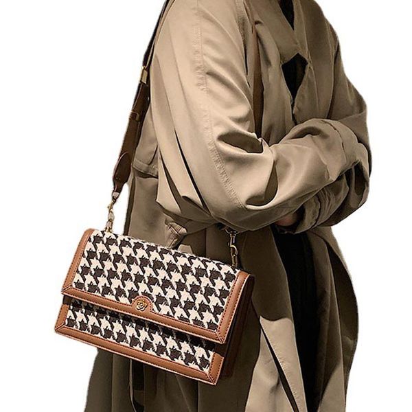 evening bags 2021 winter women plaid houndstooth vintage shoulder crossbody bag large capacity pu leather flap designer handbag
evening bags 2021 winter women plaid houndstooth vintage shoulder crossbody bag large capacity pu leather flap designer handbag