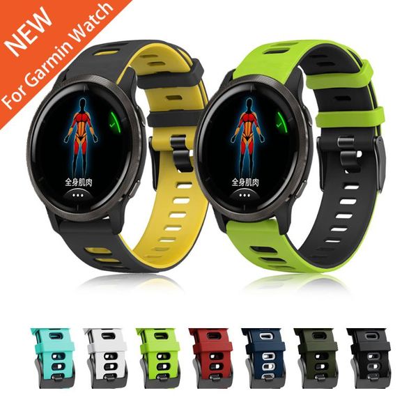 watch bands for garmin venu 2 strap color matching sports silicone band sq vivoactive 3 bracelet watchband correa, Black;brown
watch bands for garmin venu 2 strap color matching sports silicone band sq vivoactive 3 bracelet watchband correa, Black;brown