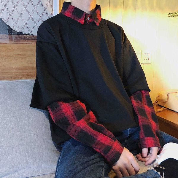 men's t-shirts harajuku xadrez tshirt streetwear hip hop t-shirts homens engraado manga longa solta japo retalhos t camisa 7wxv, White;black
men's t-shirts harajuku xadrez tshirt streetwear hip hop t-shirts homens engraado manga longa solta japo retalhos t camisa 7wxv, White;black