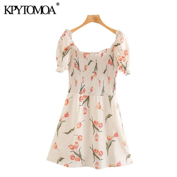 women chic fashion floral print smocked mini dress vintage puff sleeves side zipper female dresses vestidos mujer 210420, Black;gray
women chic fashion floral print smocked mini dress vintage puff sleeves side zipper female dresses vestidos mujer 210420, Black;gray