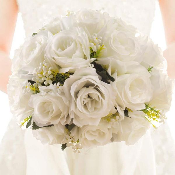 white artificial flower wedding bride holding flowers, bride's bouquet bridesmaid with diamond soft ribbon rose decorative flowers & wr
white artificial flower wedding bride holding flowers, bride's bouquet bridesmaid with diamond soft ribbon rose decorative flowers & wr