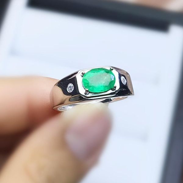 cluster rings men ring natural real emerald per jewelry 6*8mm 1.3ct gemstone 925 sterling silver fine j210281, Golden;silver
cluster rings men ring natural real emerald per jewelry 6*8mm 1.3ct gemstone 925 sterling silver fine j210281, Golden;silver