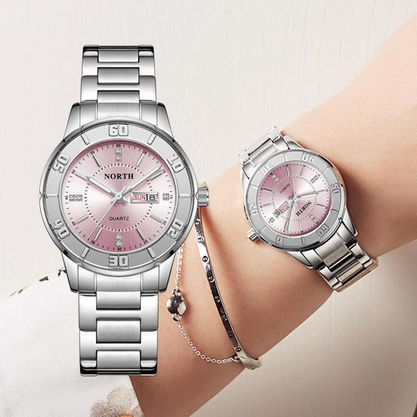 women watches north fashion dress quartz steel belt lady simple sport business wristwatches reloj muje, Slivery;brown
women watches north fashion dress quartz steel belt lady simple sport business wristwatches reloj muje, Slivery;brown