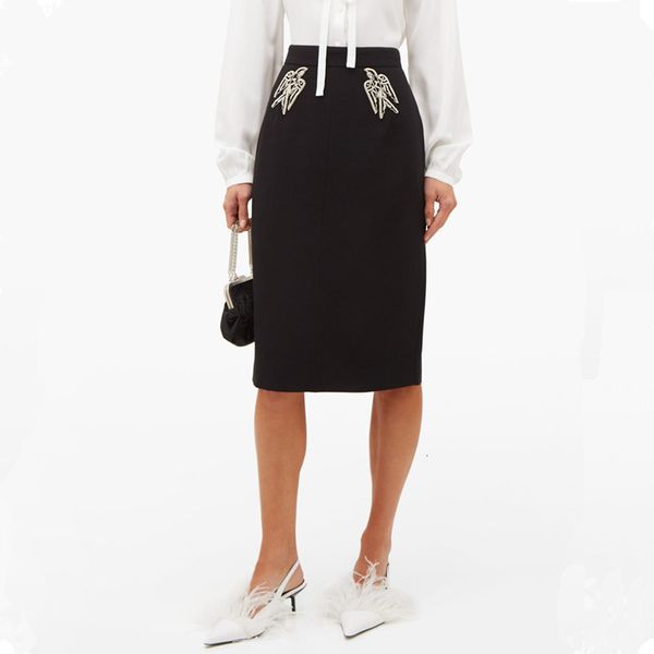 blazers eleagnt office ladies one step 2021 spring runway high waist birds beaded women black pencil skirt
blazers eleagnt office ladies one step 2021 spring runway high waist birds beaded women black pencil skirt