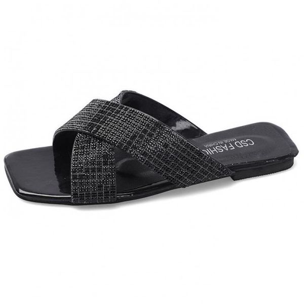 women rhinestone slippers sandals summer outdoor beach lady flat bling shoes flip flops open toe footwear plus size 42, Black
women rhinestone slippers sandals summer outdoor beach lady flat bling shoes flip flops open toe footwear plus size 42, Black