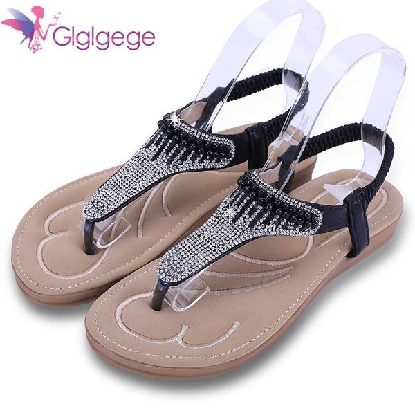 glglgege 2021 summer bohemian rhinestone flat sandals ankle strap women flats casual pu leather beach shoes ladies gift, Black
glglgege 2021 summer bohemian rhinestone flat sandals ankle strap women flats casual pu leather beach shoes ladies gift, Black