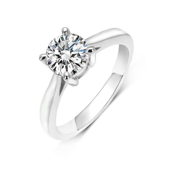 four claws, one carat, s925 silver plated ring, 50 points mosangshi ring, Black
four claws, one carat, s925 silver plated ring, 50 points mosangshi ring, Black