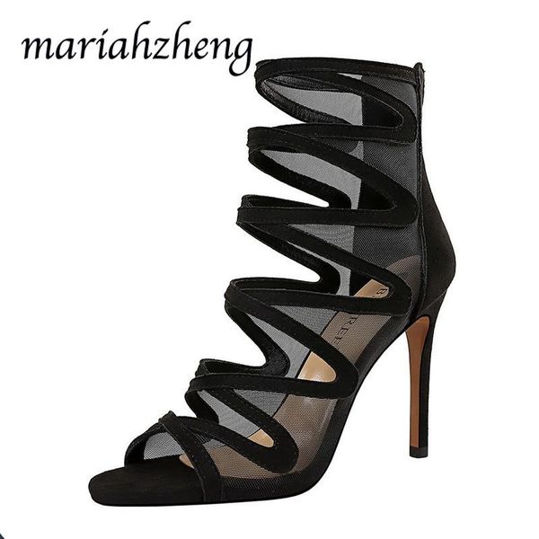 meriahzheng 10cm 2021 summer hollow high-heeled women's shoes ultra-high heel mesh thin nightclub sandals ds, Black
meriahzheng 10cm 2021 summer hollow high-heeled women's shoes ultra-high heel mesh thin nightclub sandals ds, Black