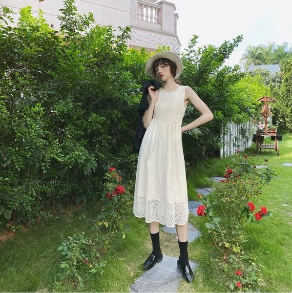 women's wool & blends jiaqi autumn and winter french sleeveless beaded round neck dress temperament fashion a-shaped lace skirt, Black
women's wool & blends jiaqi autumn and winter french sleeveless beaded round neck dress temperament fashion a-shaped lace skirt, Black