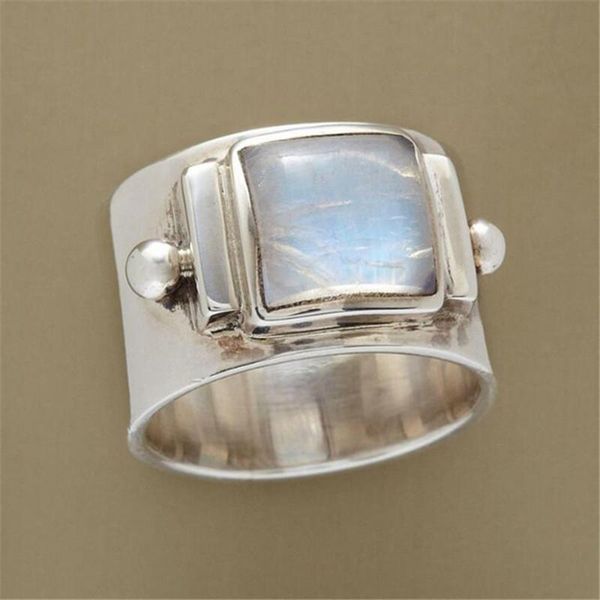 cluster rings vintage moonstone wedding for women white gold color large big stone promise fashion female engagement jewelry gifts, Golden;silver
cluster rings vintage moonstone wedding for women white gold color large big stone promise fashion female engagement jewelry gifts, Golden;silver