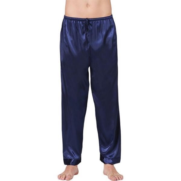men's sleepwear autumn men pajama pants imitation silk pure color elastic waist trousers casual loose thin home ytrn1, Black;brown
men's sleepwear autumn men pajama pants imitation silk pure color elastic waist trousers casual loose thin home ytrn1, Black;brown