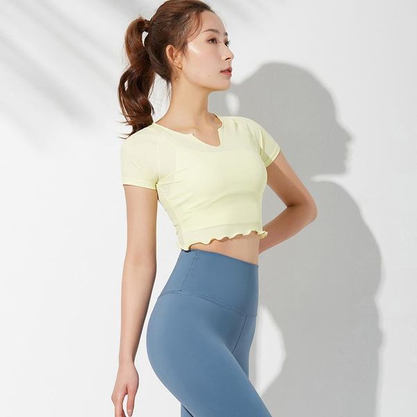 yoga outfit 2021 spring and summer sports jacket woman workout quick dry suit slim short sleeved breathable fitness t-shirt
yoga outfit 2021 spring and summer sports jacket woman workout quick dry suit slim short sleeved breathable fitness t-shirt