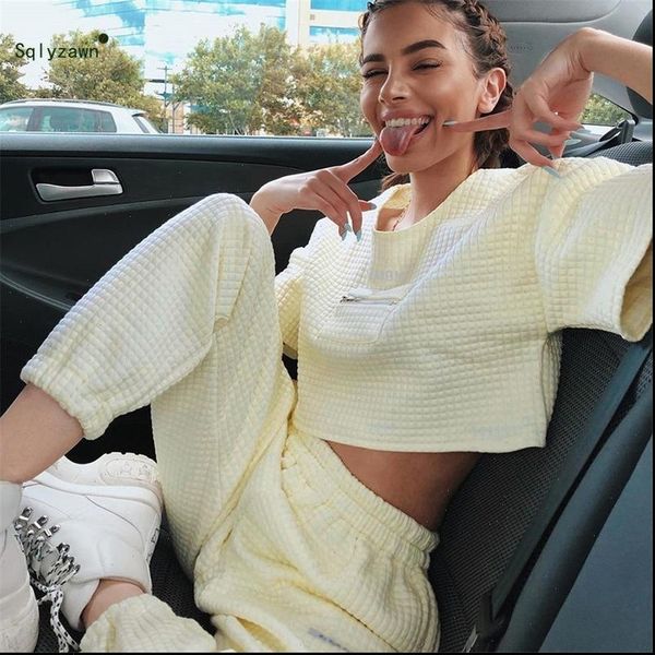 autumn yellow womens tracksuits streetwear tracksuit women two piece soft set short sleeve crop jogger pants fall matching sweatsuit, Gray
autumn yellow womens tracksuits streetwear tracksuit women two piece soft set short sleeve crop jogger pants fall matching sweatsuit, Gray
