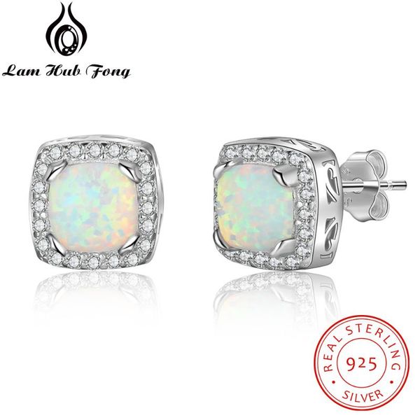 sterling silver square white fire opal stud earrings cubic zirconia wedding jewelry for women (lam hub fong), Golden;silver
sterling silver square white fire opal stud earrings cubic zirconia wedding jewelry for women (lam hub fong), Golden;silver