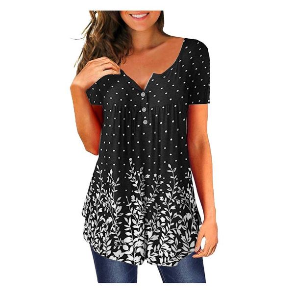 women's blouses & shirts blouse tie-dye printed button short sleeve casual summer tunics v neck elegant woman blusas camisas de mujer, White
women's blouses & shirts blouse tie-dye printed button short sleeve casual summer tunics v neck elegant woman blusas camisas de mujer, White