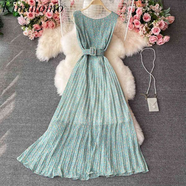 kimutomo gentle wind sweet floral dress women round neck sleeveless slim waist pleated robe summer vestidos elegant 210521, Black;gray
kimutomo gentle wind sweet floral dress women round neck sleeveless slim waist pleated robe summer vestidos elegant 210521, Black;gray