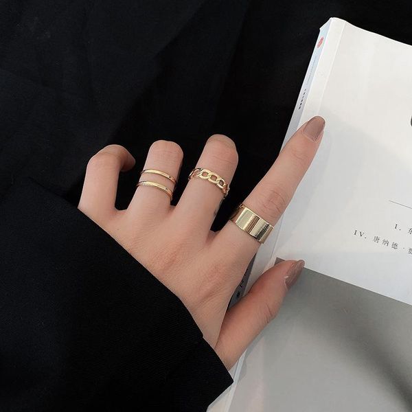 cluster rings lats 2021 fashion simple design anillos vintage gold silver color joint sets for women jewelry korean version ring, Golden;silver
cluster rings lats 2021 fashion simple design anillos vintage gold silver color joint sets for women jewelry korean version ring, Golden;silver